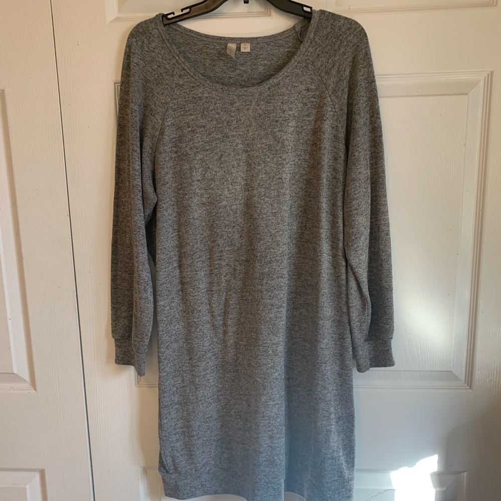 - Tacera grey sweater dress